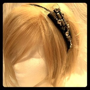Black Lace and beaded headband